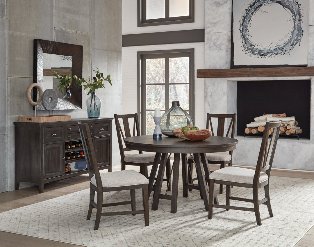 Westley Falls Graphite 52" Round Dining Table - D4399-27