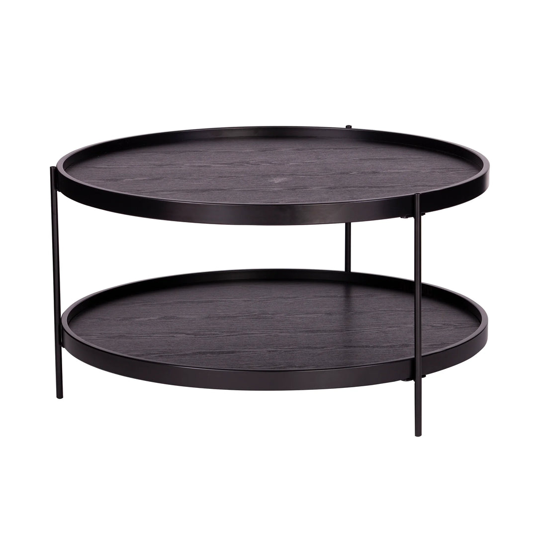 Verlington Round Farmhouse Style Cocktail Table - AmericanHomeFurniture