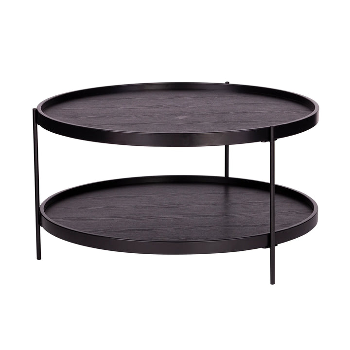 Verlington Round Farmhouse Style Cocktail Table - AmericanHomeFurniture