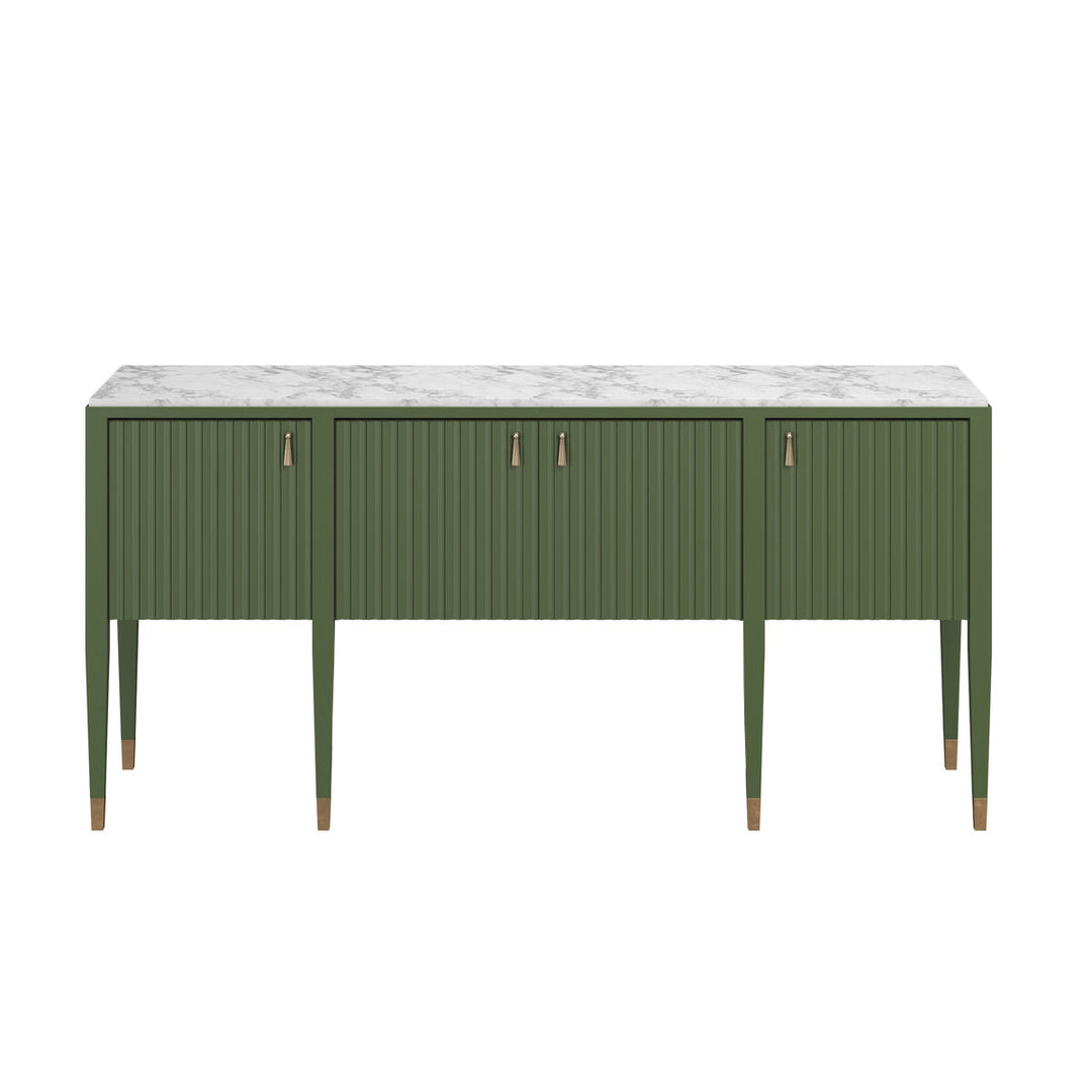 Eave Sideboard/stone top-Darkened Sage