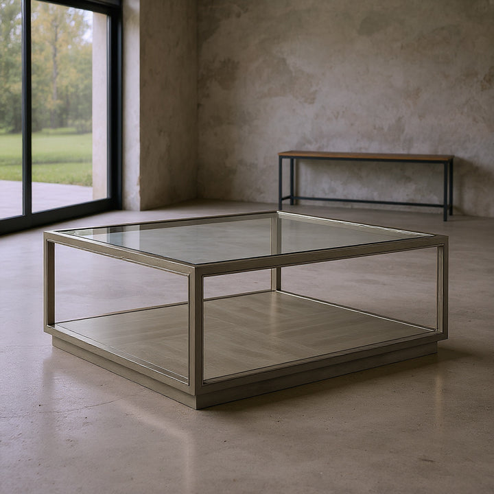 Glaze Sq Cktl Table-Quartz