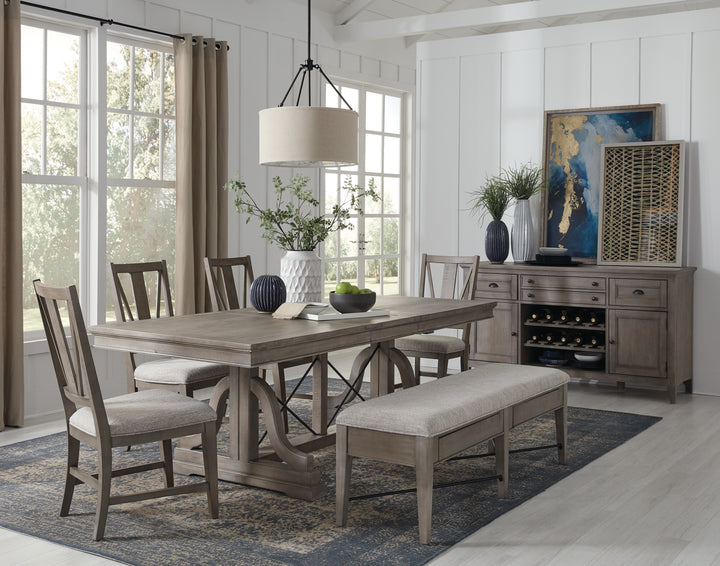 Paxton Place Dovetail Grey Buffet - D4805-14