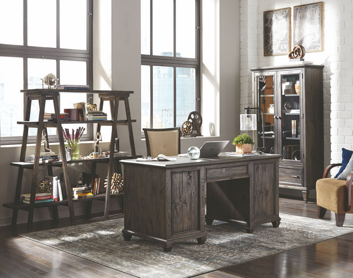 Sutton Place Weathered Charcoal Door Bookcase - H3612-22