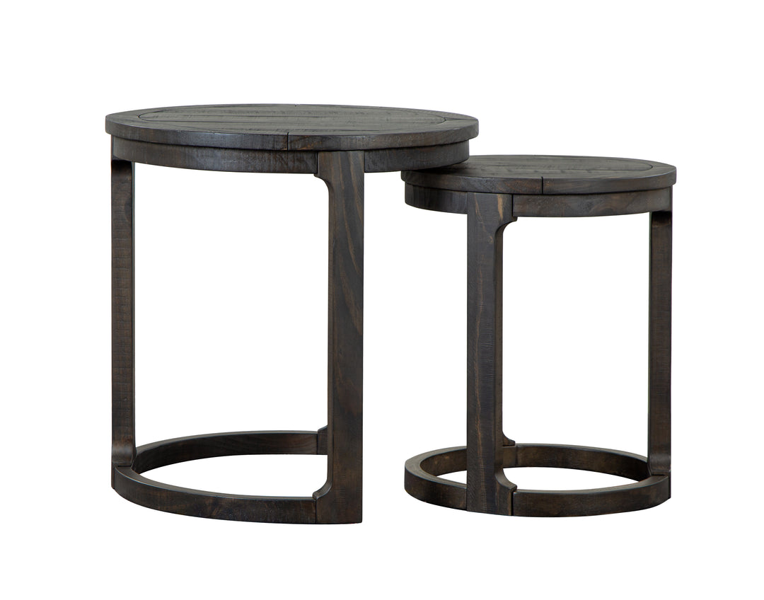 Boswell Peppercorn Round Nesting End Table - T5263-12