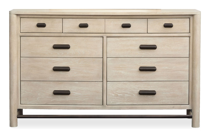 Sunset Cove Sanibel Brown 9 Drawer Dresser With Landscape Mirror - B5783-2040
