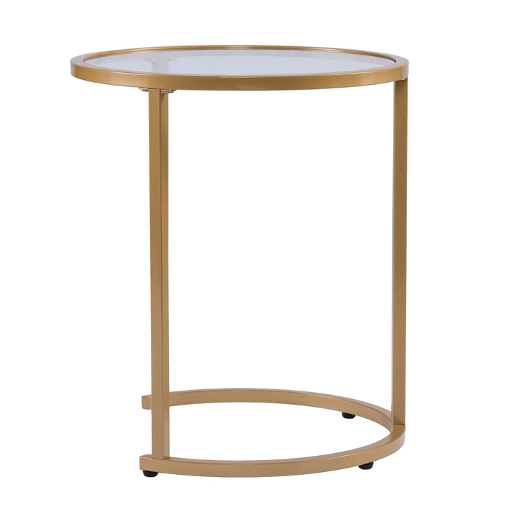 Evelyn Glam Nesting Side Table 2pc Set – Gold - AmericanHomeFurniture