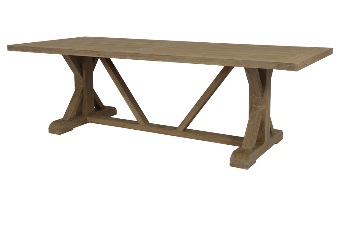 American Home Furniture | Sunset West - Coastal Teak 94" Trestle Dining Table