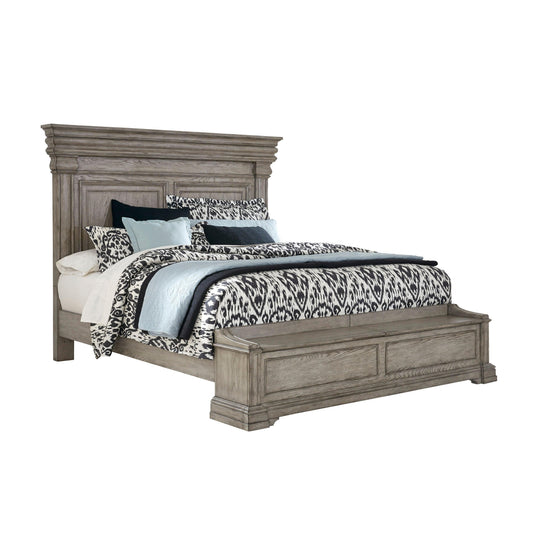 Pulaski Madison Ridge Queen Panel Bed with Blanket Chest Footboard SIDEBOARDS + CREDENZAS