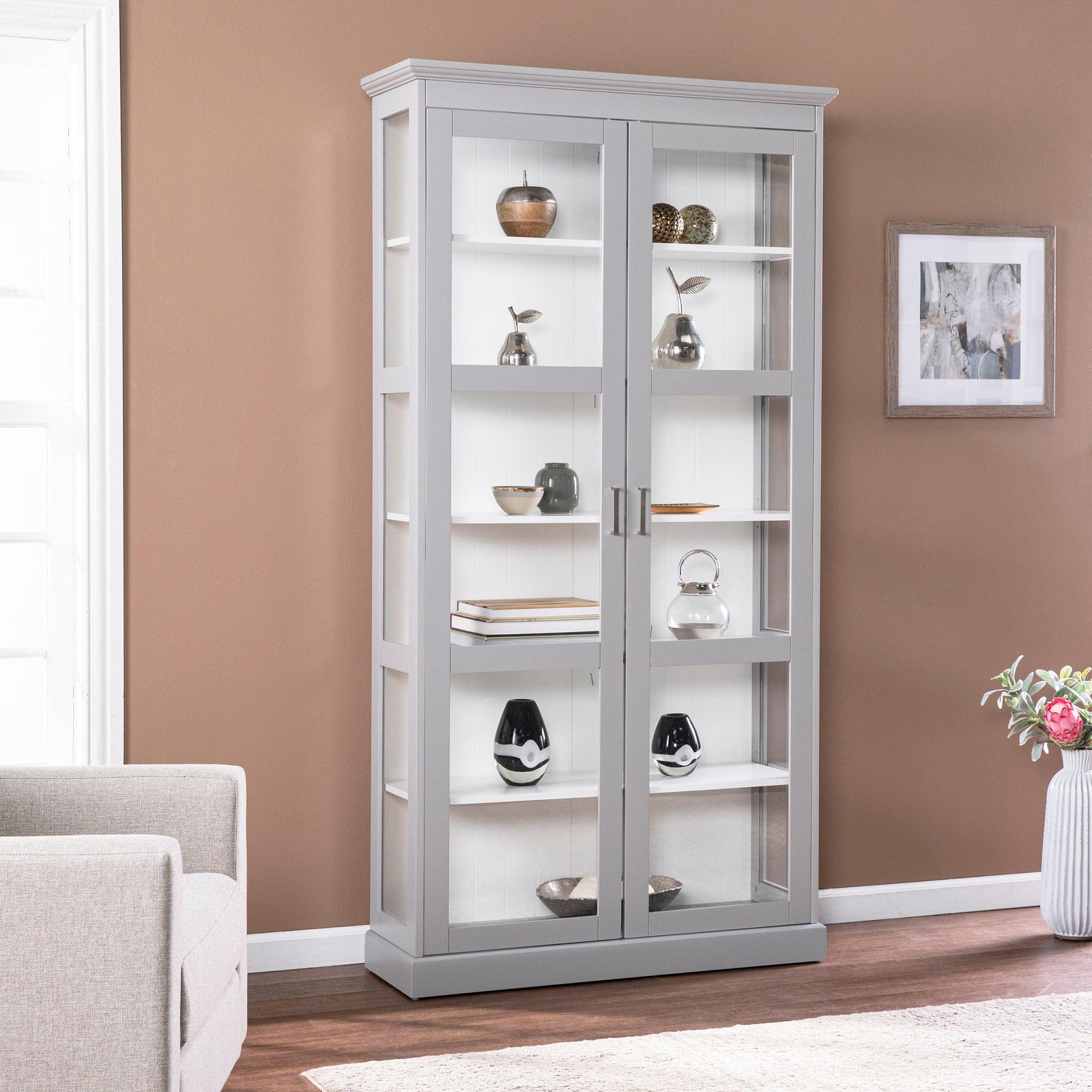 SEI Furniture Bardonton Tall Curio Cabinet CABINETS