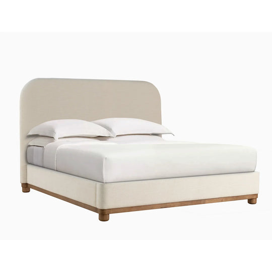 Salted Oak Madera Upholstered Bed BEDS