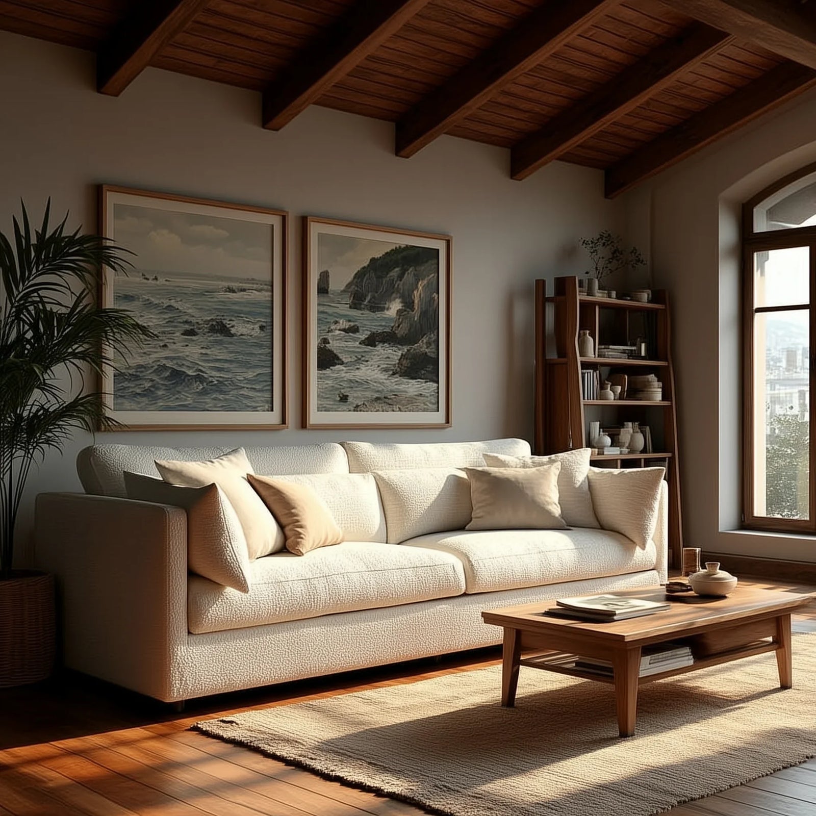 Salted Oak Sierra 94" Two Cushion Sofa SOFAS + SECTIONALS