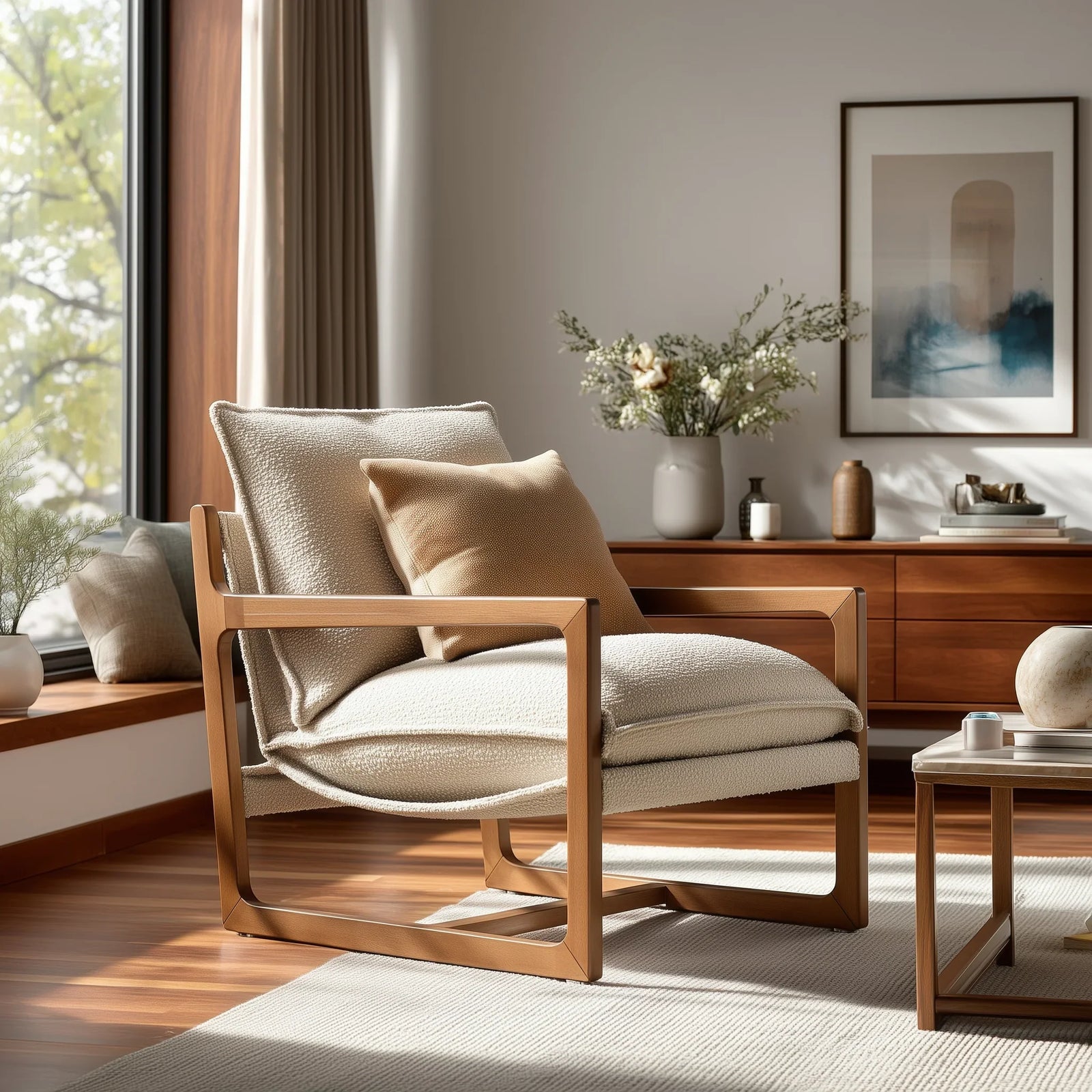 Salted Oak Hollister Accent Chair ACCENT + LOUNGE CHAIRS