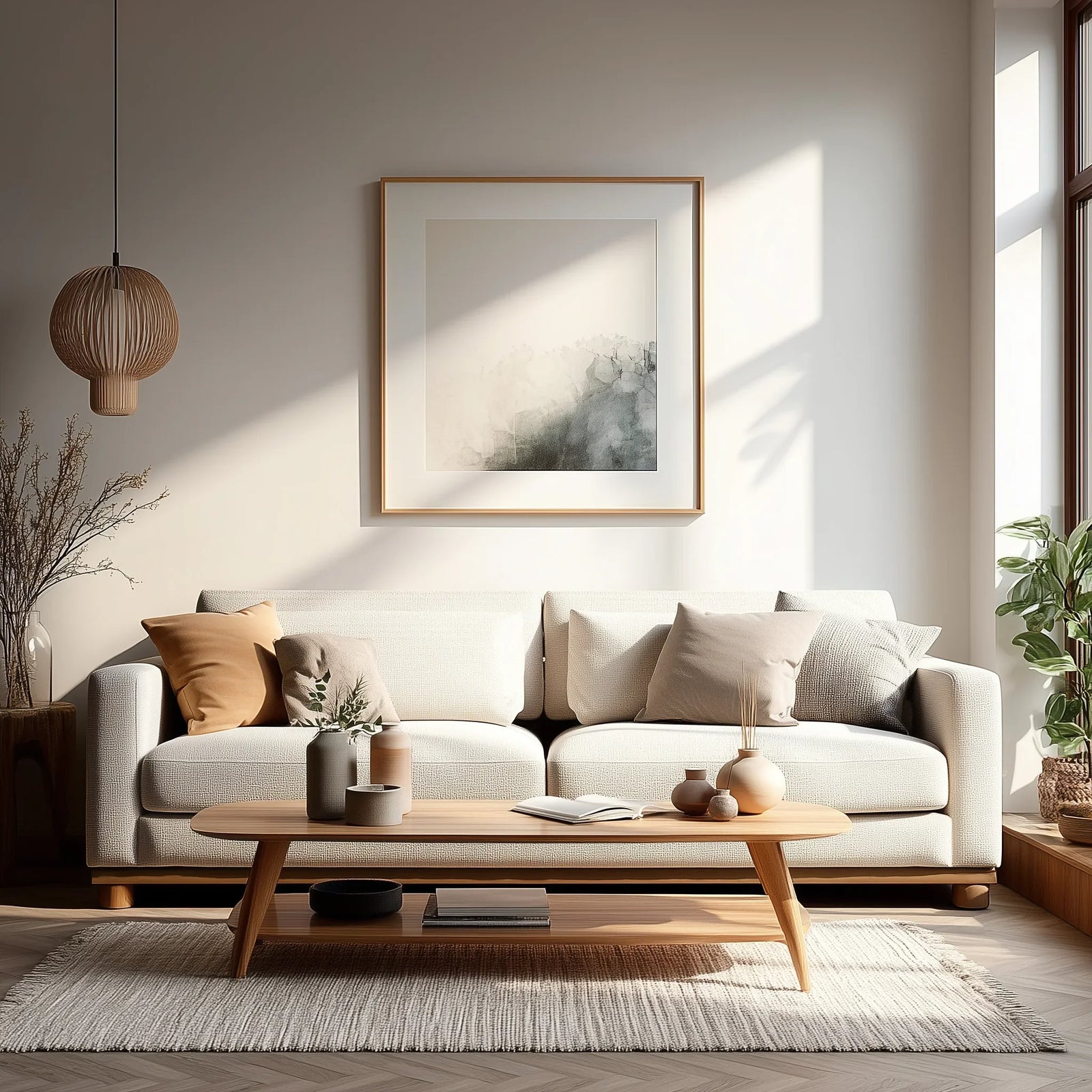 Salted Oak Destin 98" Two Cushion Sofa SOFAS + SECTIONALS