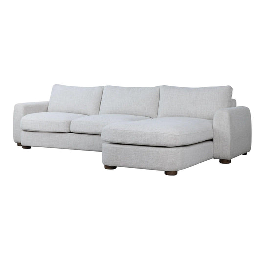 Salted Oak Bryce 114" RAF Sectional Canvas SOFAS + SECTIONALS