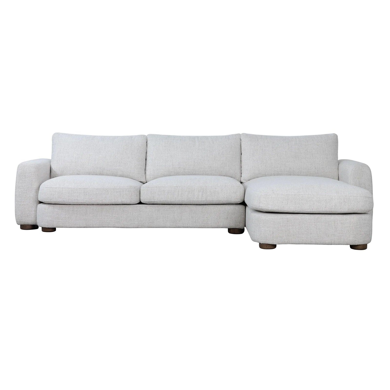 Salted Oak Bryce 114" RAF Sectional Canvas SOFAS + SECTIONALS