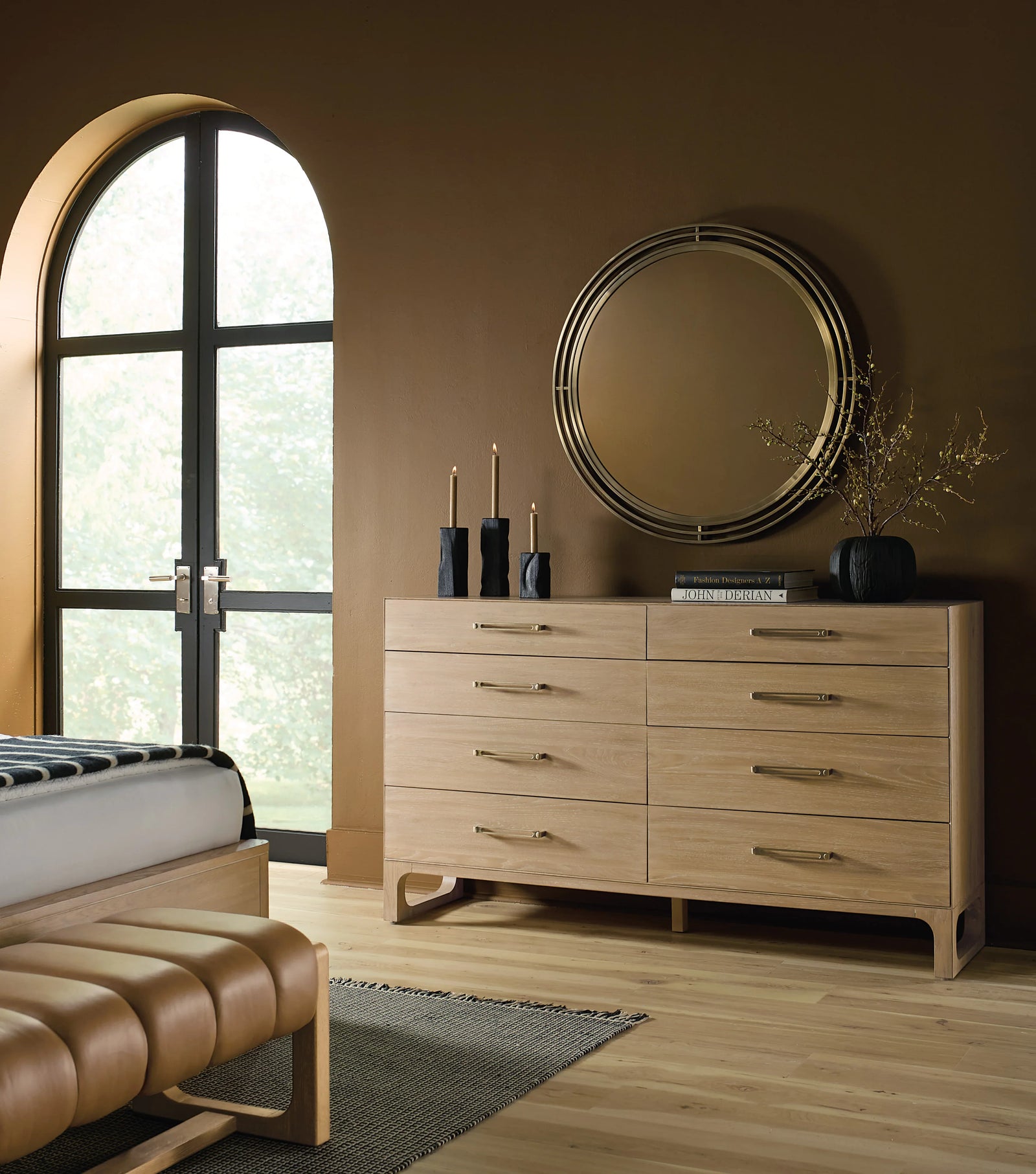American Home Furniture Hooker Furniture Banyon Bay Round Mirror