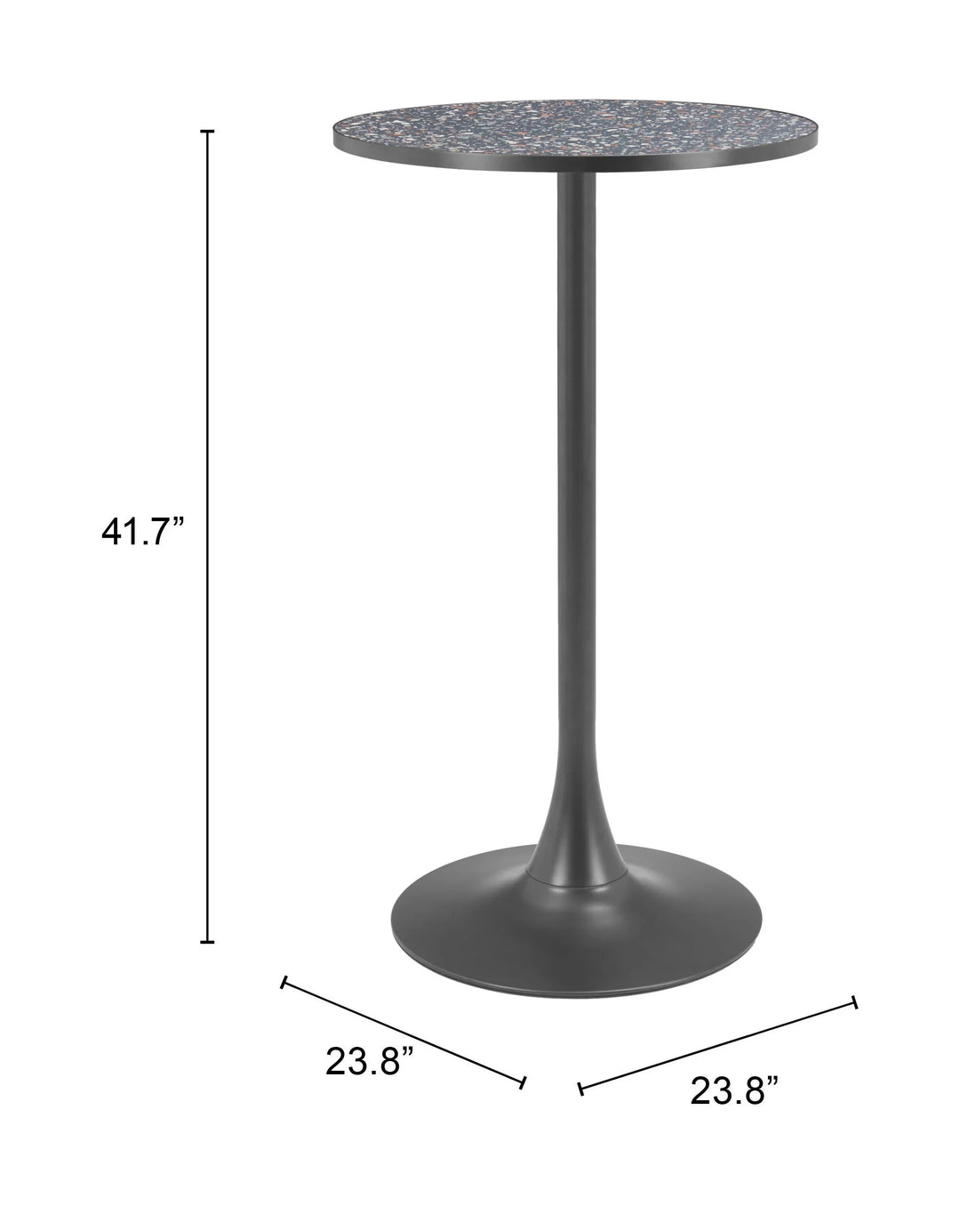 Bite Bar Table Black - AmericanHomeFurniture