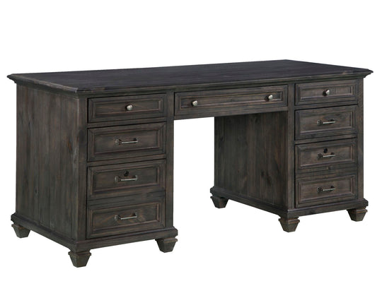 Sutton Place Weathered Charcoal Executive Desk - H3612-02