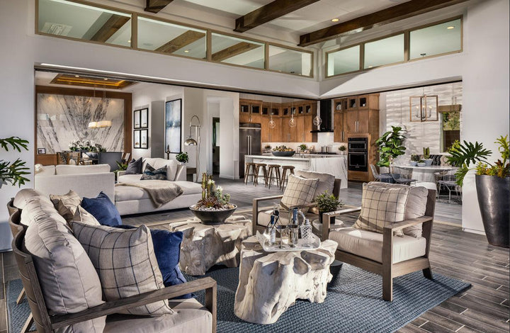 Laguna Club Chair in Canvas Flax, No Welt - AmericanHomeFurniture