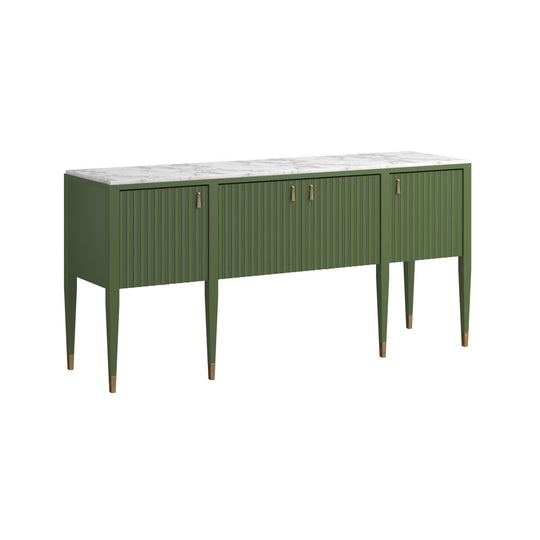 Eave Sideboard/stone top-Darkened Sage