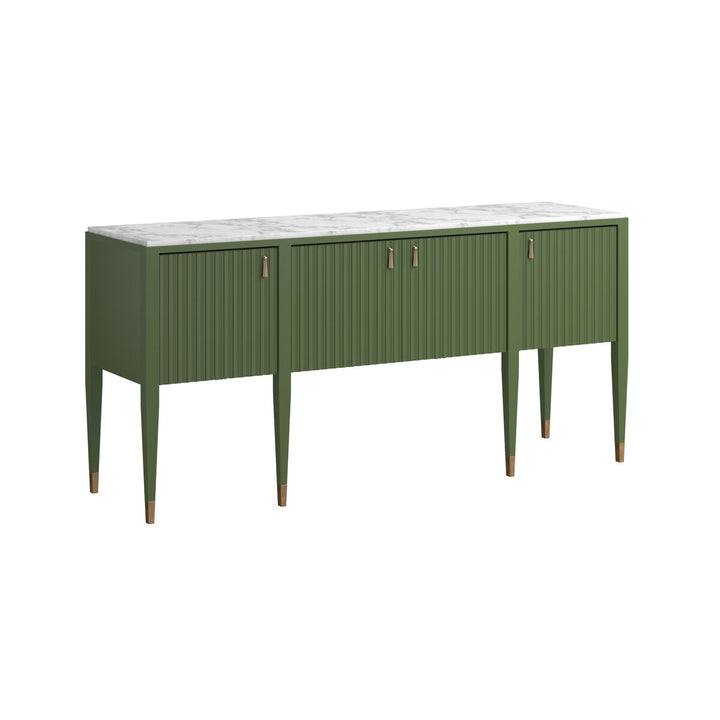 Eave Sideboard/stone top-Darkened Sage