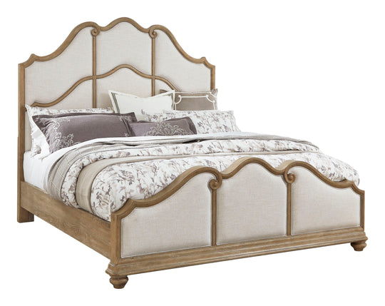 Weston Hills Flax Seed California King Upholstered Bed - P293-BR-K5