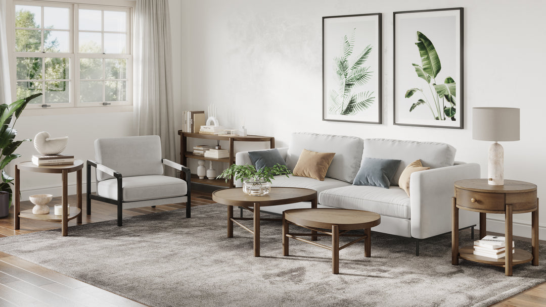 Hadleigh Brown Honey Shaped Accent End Table - T5558-34