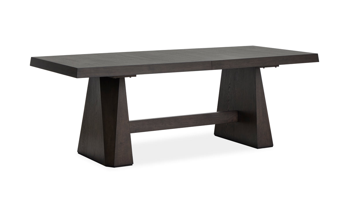 Tauren Coffee Bean Extendable Double Pedestal Dining Table - D6434-32