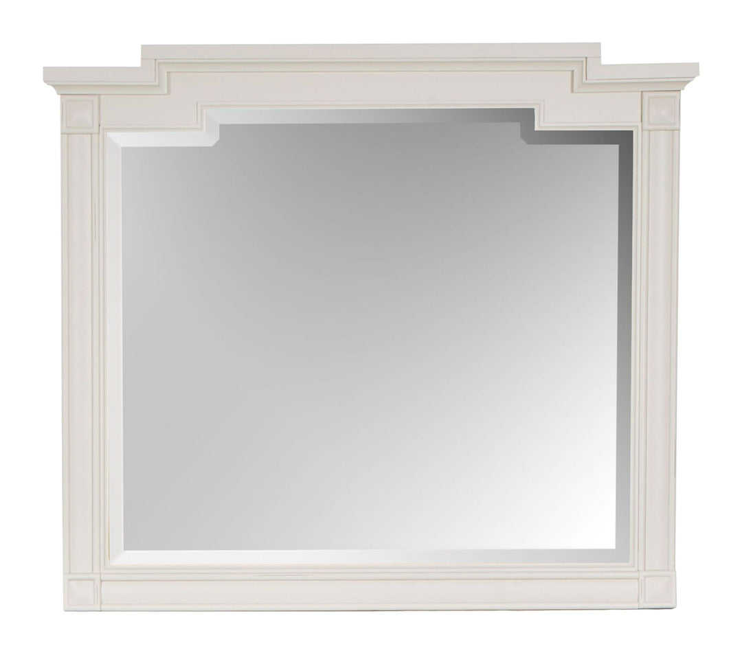 Willowbrook Egg Shell White Drawer Dresser With Landscape Mirror - B5324-2040
