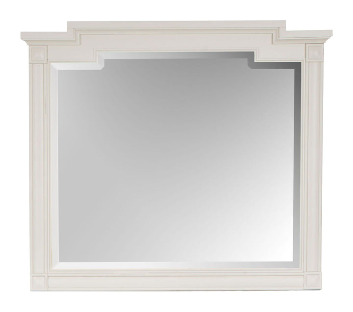 Willowbrook Egg Shell White Drawer Dresser With Landscape Mirror - B5324-2040