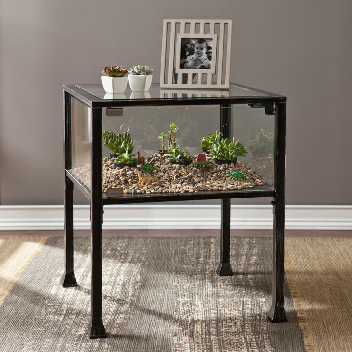 American Home Furniture | SEI Furniture - Terrarium Display End Table