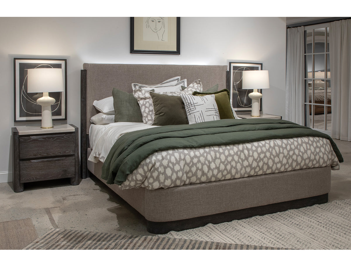Keaton Black Drawer Nightstand - B6614-01
