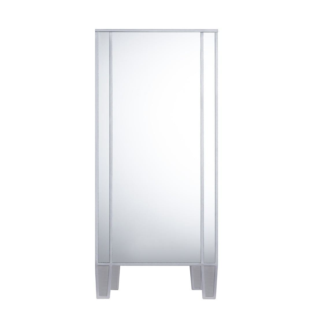 American Home Furniture | SEI Furniture - Mirage 3-Drawer Mirrored Cabinet