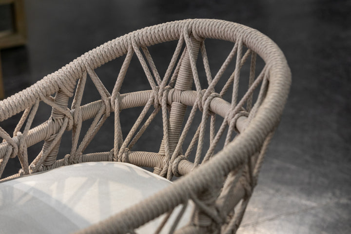 Dana Rope Dining Chair in Canvas Skyline w/ Self Welt