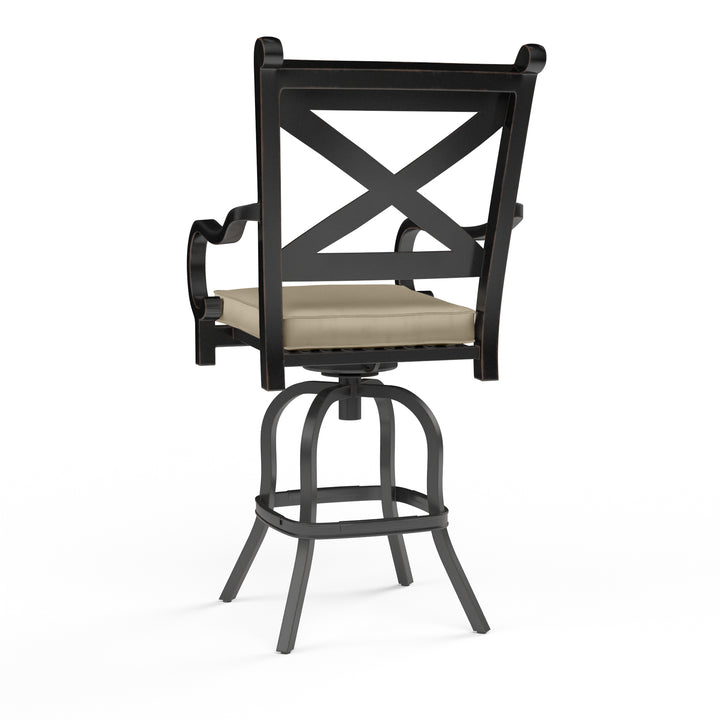Monterey Counter Stool in Linen Stone w/ Selt Welt