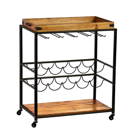 SEI Furniture Mayson Bar Cart BAR + BAR CARTS