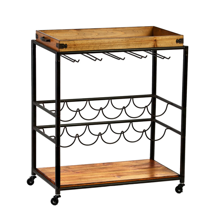 Mayson Bar Cart - AmericanHomeFurniture