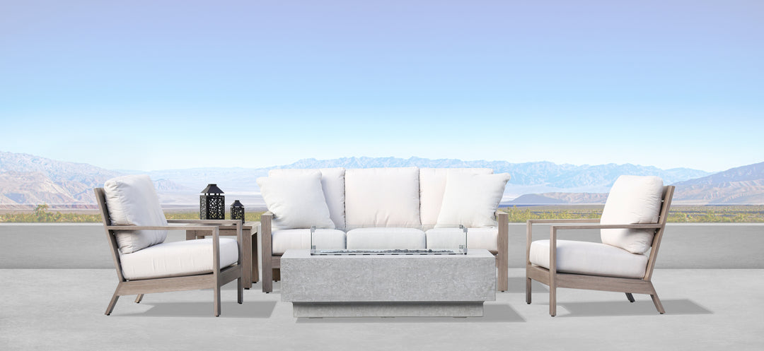 Laguna Club Chair in Canvas Skyline, No Welt