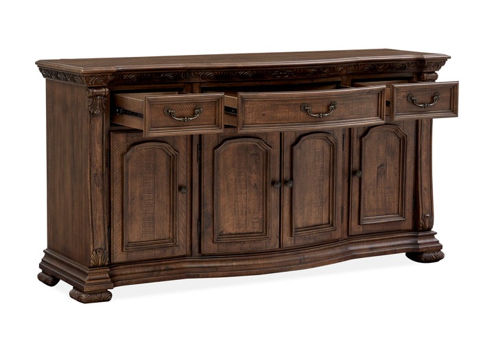 Durango Willadeene Brown Buffet With Hutch - D5133-14H