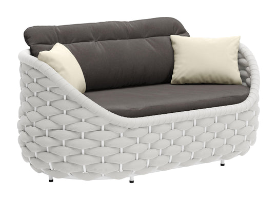 Zuo Coral Reef Loveseat Gray OUTDOOR SOFAS + SECTIONALS