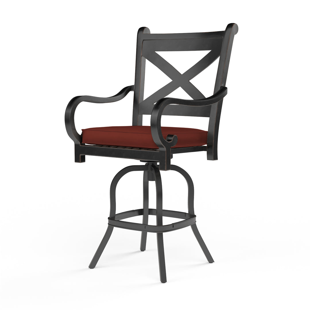 Monterey Counter Stool in Canvas Henna w/ Self Welt