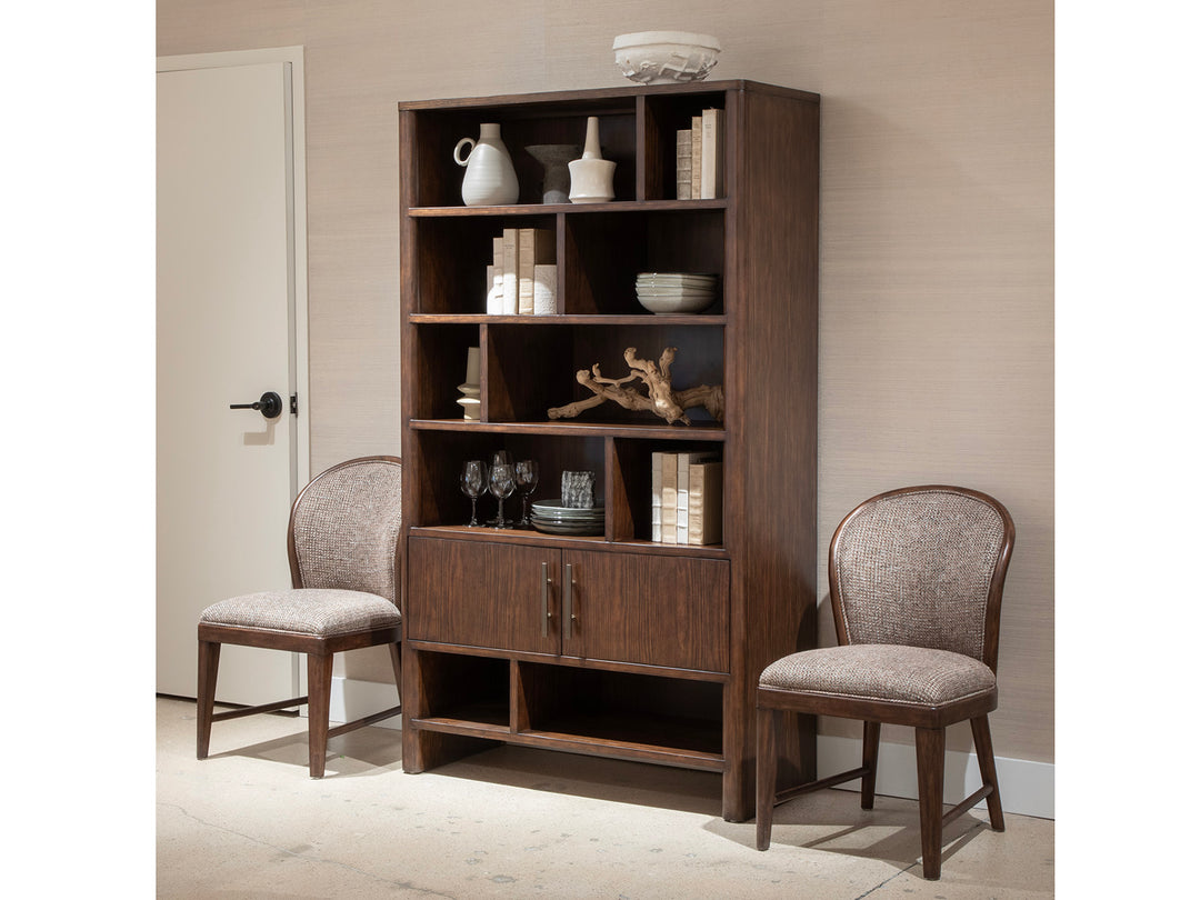 Belville Chestnut Brown Display Cabinet - D6520-08
