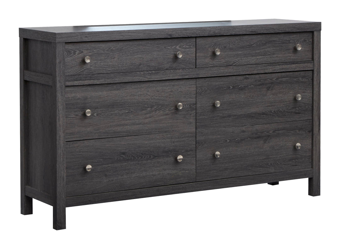 Merrifield Raisin Black Double Drawer Dresser - B6308-22
