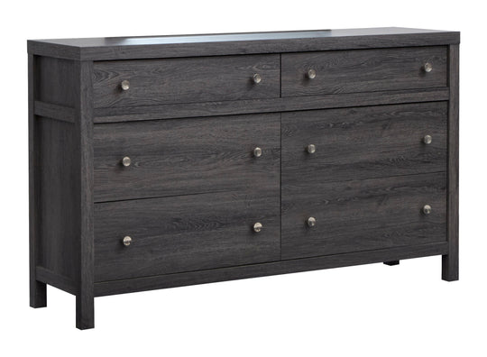 Merrifield Raisin Black Double Drawer Dresser - B6308-22