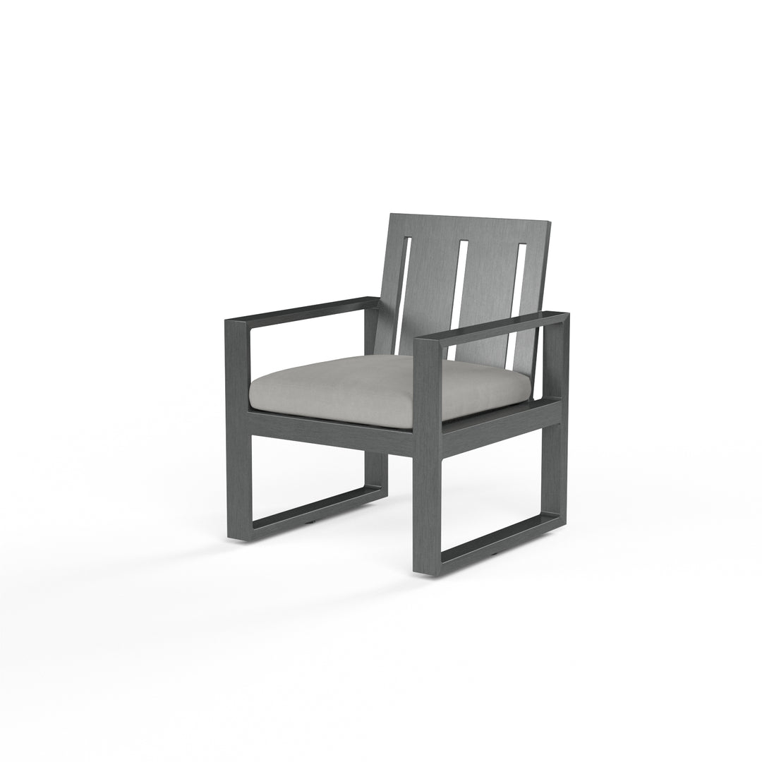 American Home Furniture | Sunset West - Redondo Dining Chair in Cast Silver, No Welt