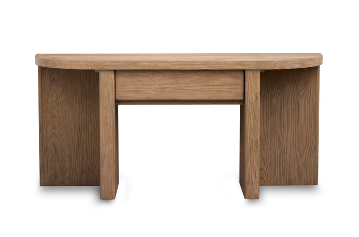 Hayden Golden Oat Demilune Sofa Table - T6348-75