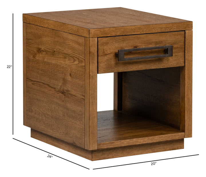 Marcel Brown Drawer End Table - T6378-03