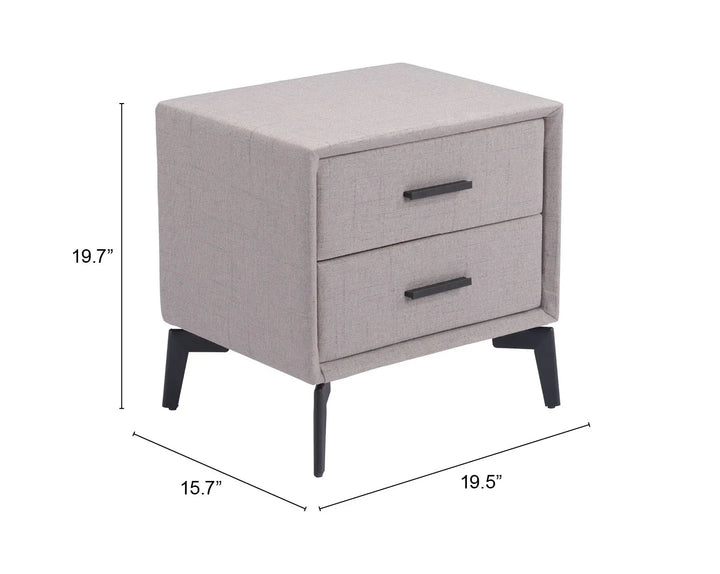 Halle Side Table Gray - AmericanHomeFurniture