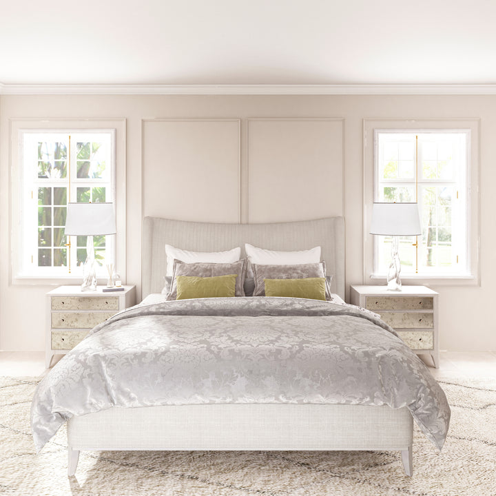 Mezzanine 3 Drawer Mirrored Nightstand