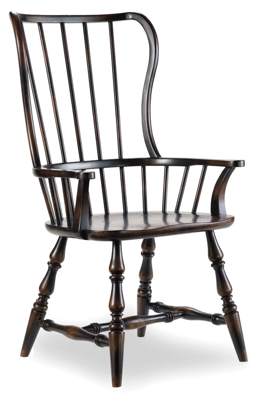 American Home Furniture Hooker Furniture Sanctuary Spindle Arm Chair - Set of 2